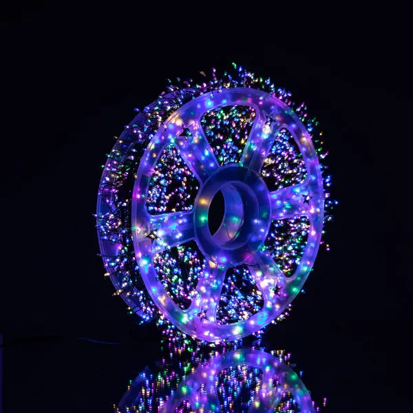 Гірлянда-нитка Роса хвойна лапа 1500 LED 50 мв зелена нитка Різнокольоровий - фото 3