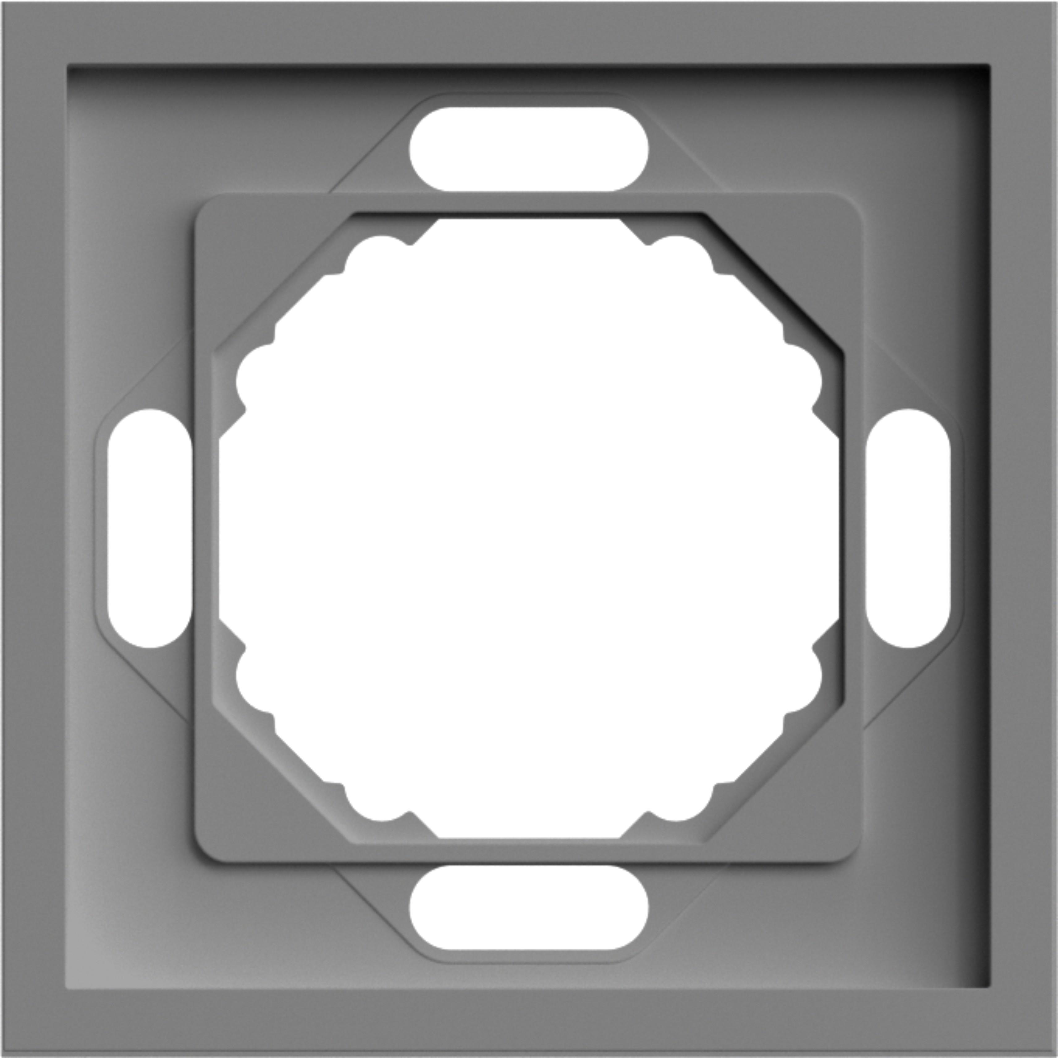 Рамка одинарная ARDERO Soft универсальная Серый (EF101-G)