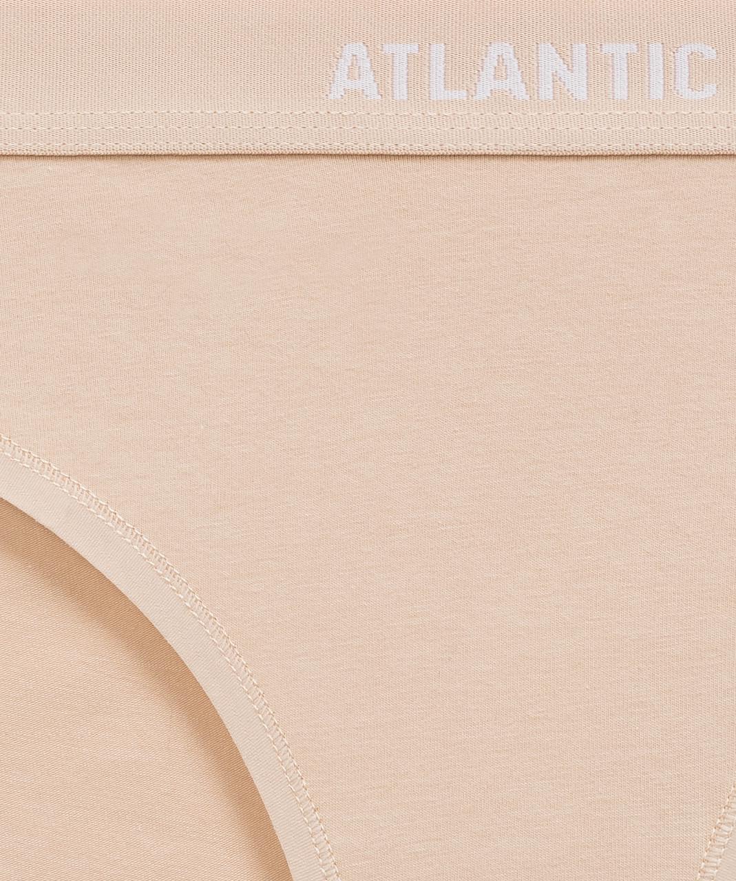 Набор трусов-бикини женских Atlantic 3CLP-012 средней посадки с широкой резинкой S Розовый/Винный/Бежевый (2765548281) - фото 5