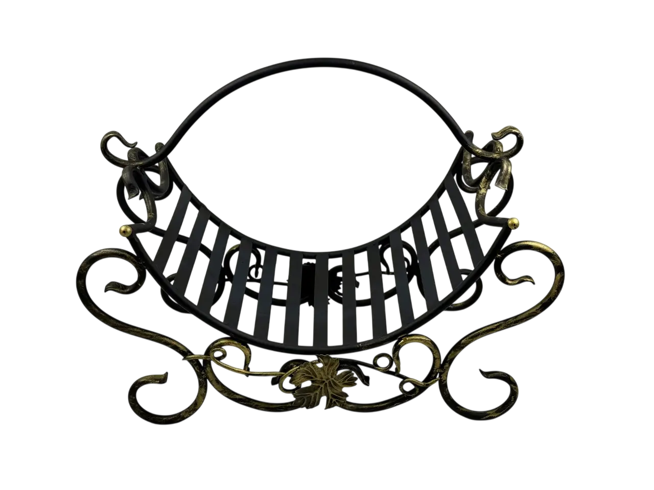 Дровниця кована GrillMaster KM-0101 60х45х30 см Чорний (10-164-KM-0101)