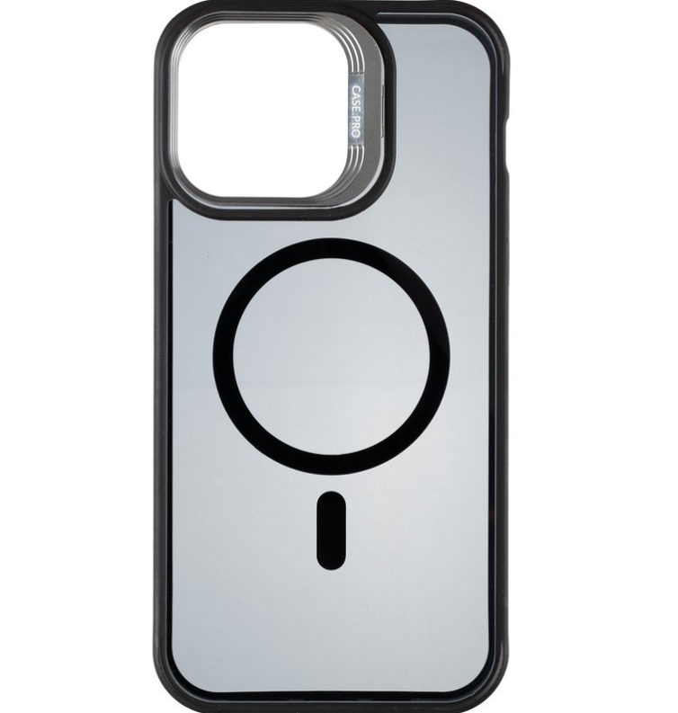 Чехол Elegant Bumper Case Camera stand (MagSafe) для iPhone 15 Black