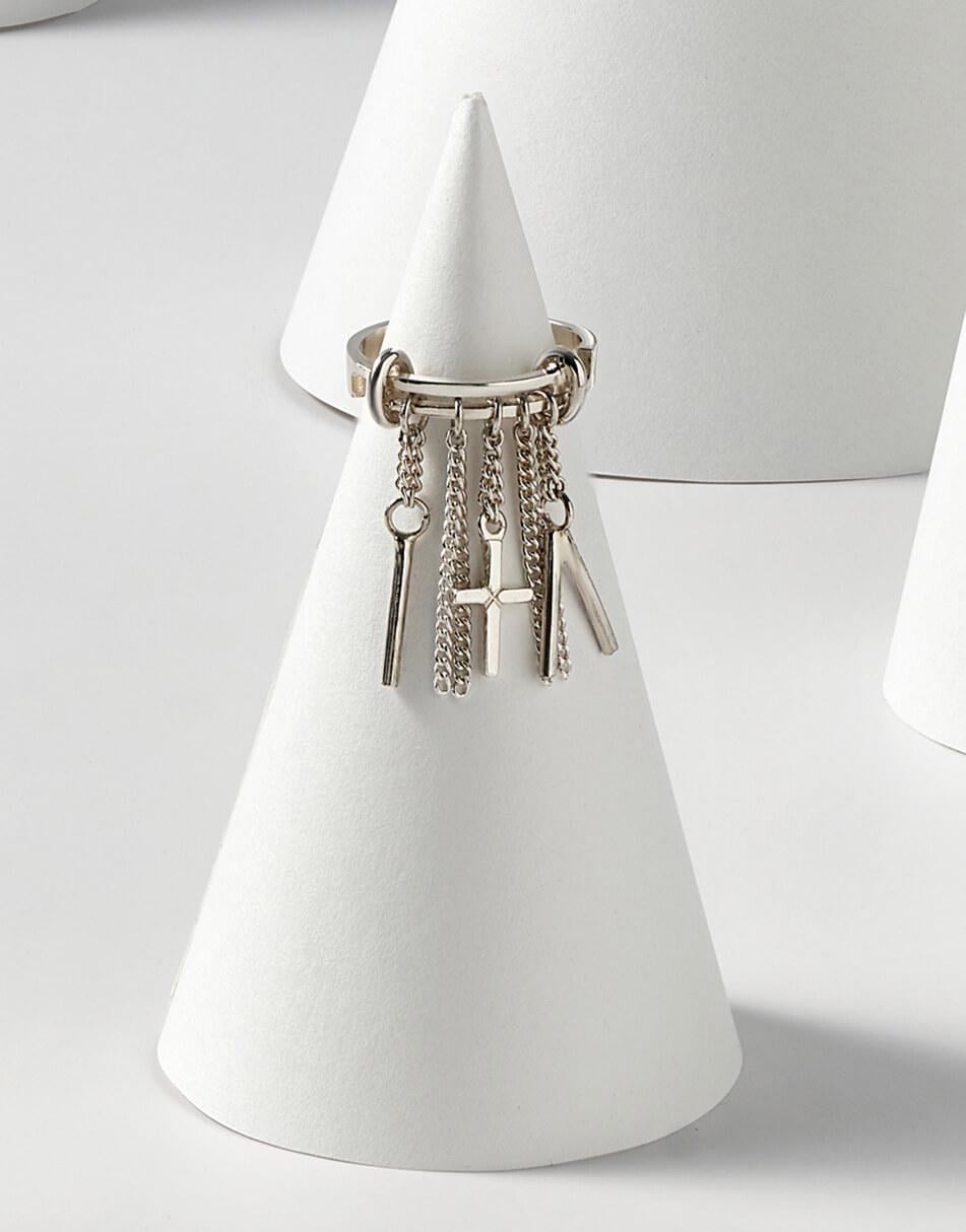 Каблучка Confidence з хрестиком жіноча IVA JEWELRY срібна 16