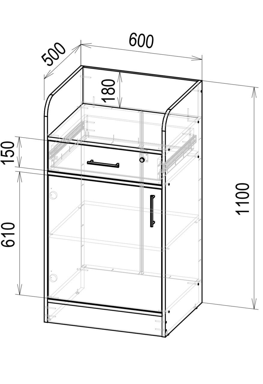 Тумба в кафе Белый (26437456) - фото 2 Тумба в кафе Белый (26437456) - фото 2