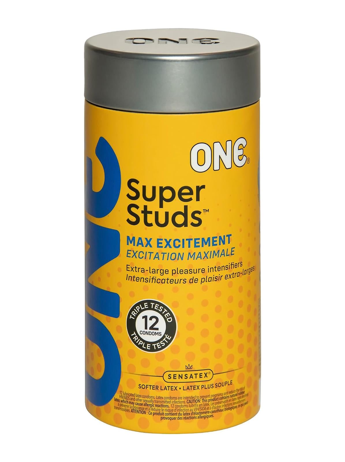 Набор текстурированных презервативов с шипами One Super Studs 12 шт.