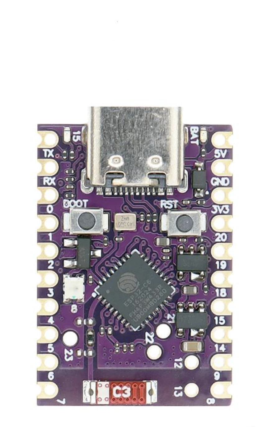 Плата разработки TENSTAR ROBOT ESP32-C6 Wi-Fi+Bluetooth модуль SuperMini для IoT/Arduino/Smart Home (00-00026985)