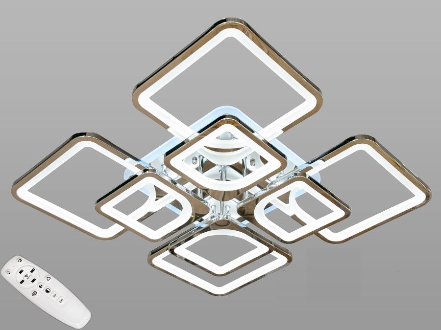 Люстра потолочная Octav с диммером и RGB подсветкой 165 Вт (8060/4+4HR LED) Люстра потолочная Octav с диммером и RGB подсветкой 165 Вт (8060/4+4HR LED)