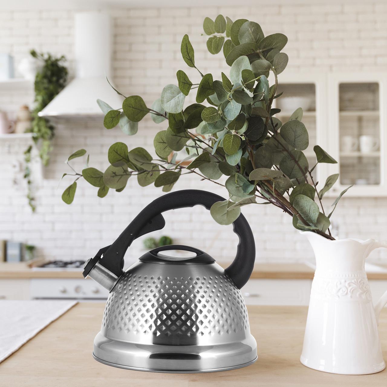 Чайник Kamille из нержавеющей стали со свистком 2,7 л (1714623793) - фото 2 Чайник Kamille из нержавеющей стали со свистком 2,7 л (1714623793) - фото 2