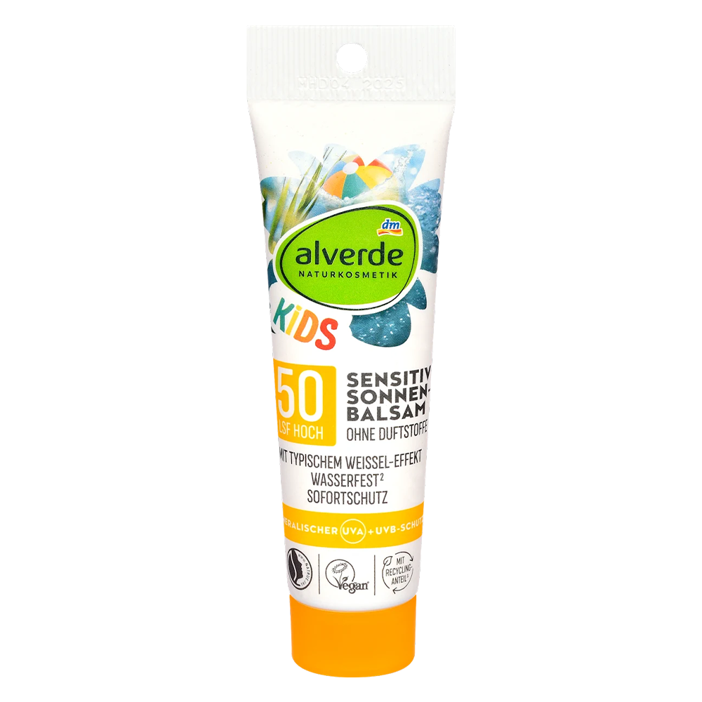 Бальзам детский солнцезащитный Alverde Naturkosmetik Sensitiv Kids SPF 50 30 мл (EPI-15102025-204)