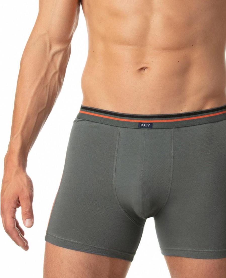 Труси боксери Key р. 54/2XL Сіро-зелений (75925)