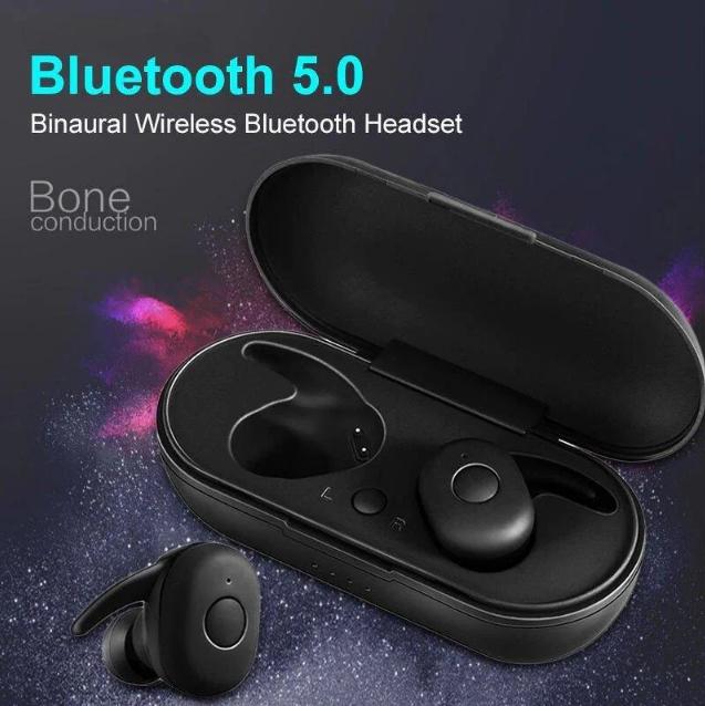 Наушники беспроводные DT1 TWS Bluetooth с кейсом Black - фото 8