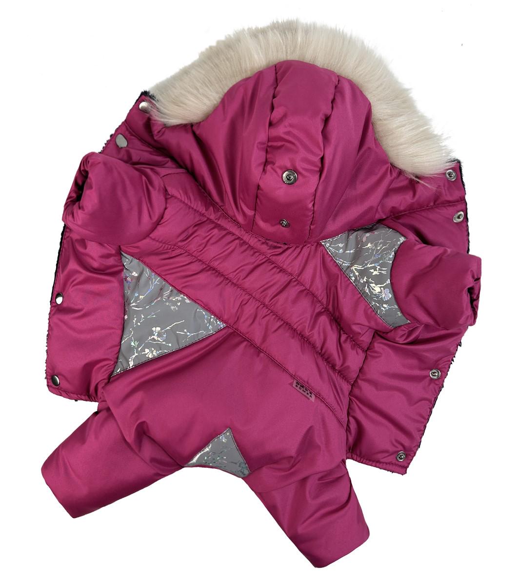 Комбінезон зимовий для собак дівчат Dogs Bomba р. 2 Малиновий - фото 2