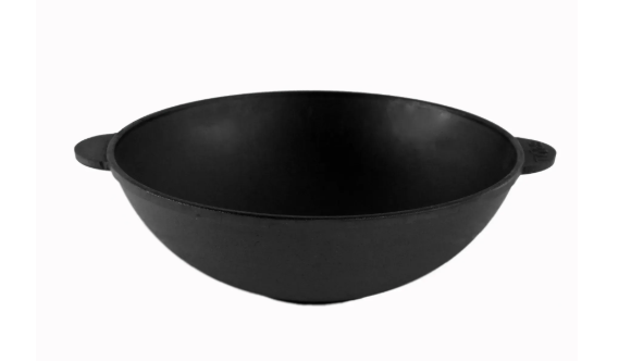 Сковорода чавунна Brizoll WOK 4,7 л - фото 2