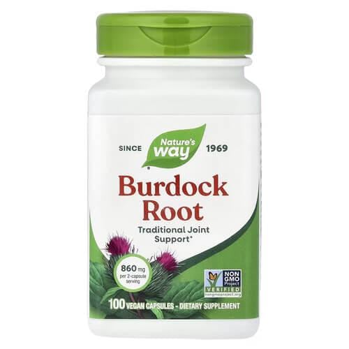 Лопух Nature's Way Burdock Root 100 растительных капс. (NWY-11200) Лопух Nature's Way Burdock Root 100 растительных капс. (NWY-11200)
