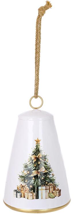 Подвеска декоративная Christmas Bell 15,5х24 см Белый