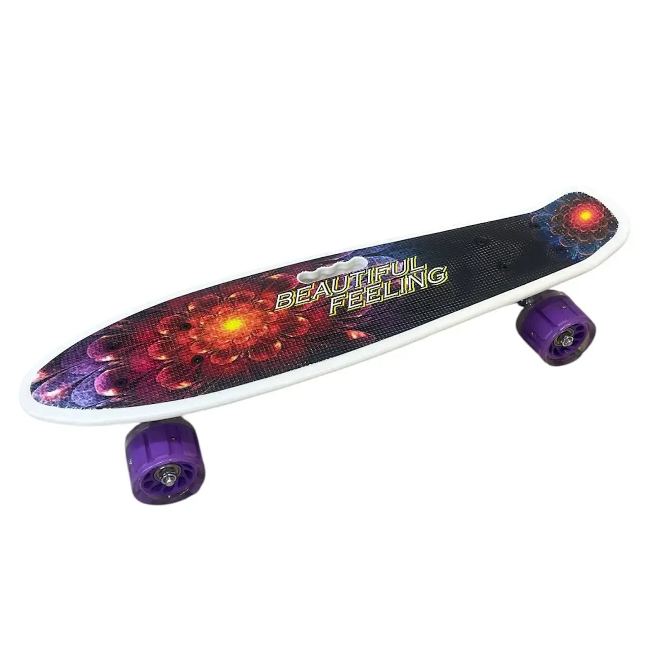 Пенниборд со светящимися колесами с ручкой для переноски до 70 кг (26844855)