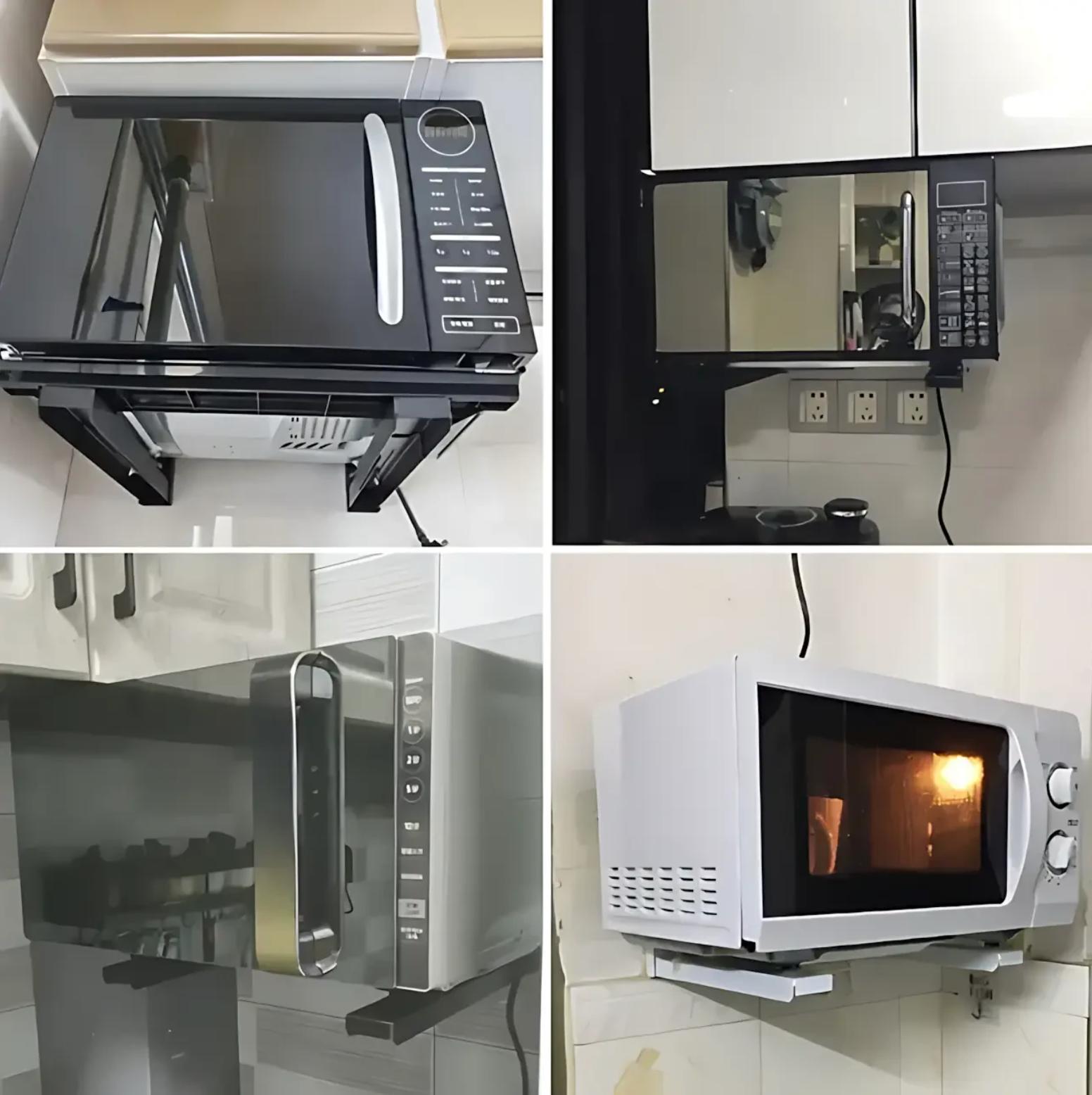 Кронштейн для мікрохвильової печі 250х465 мм Чорний (23739710) - фото 4