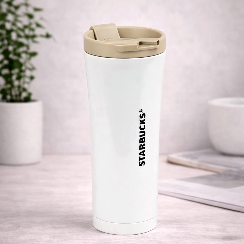 Термокружка 124710 500 мл из нержавеющей стали 304 с крышкой-поилкой Белый