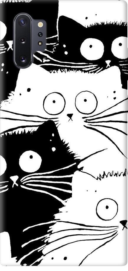 Чехол на Samsung Galaxy Note 10 Plus Коты v2 (3565m-1756-42517) Чехол на Samsung Galaxy Note 10 Plus Коты v2 (3565m-1756-42517)
