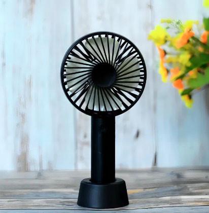 Вентилятор ручной Portable Mini Fan X9 на аккумуляторе USB Черный (2571682754) - фото 2