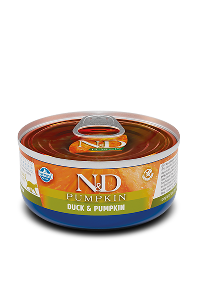 Корм влажный беззерновой для кошек Farmina N&D Grain Free PUMPKIN DUCK с тыквой/уткой 70 г (49014)