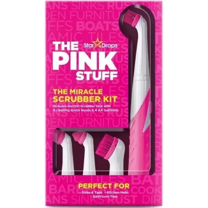 Щетка для уборки The Pink Stuff Scrubber Kit 4 насадки