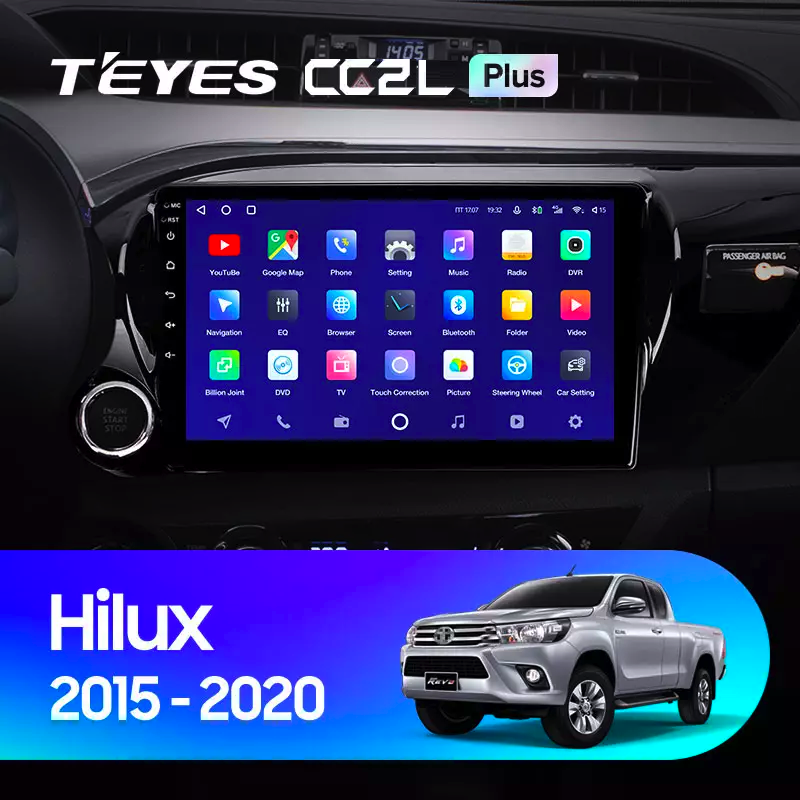 Автомагнитола штатная Teyes CC2L Plus для Toyota Hilux Pick Up AN120 2015-2020 Android 2/32 Гб (1652118538) - фото 3