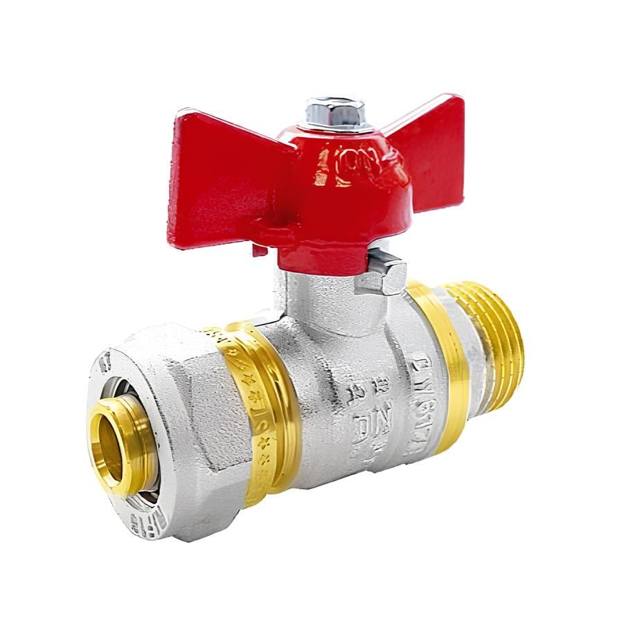 Кран для металлопластиковой трубы SANTAN Premium усиленный 16х1/2" Н КБ (29920747)