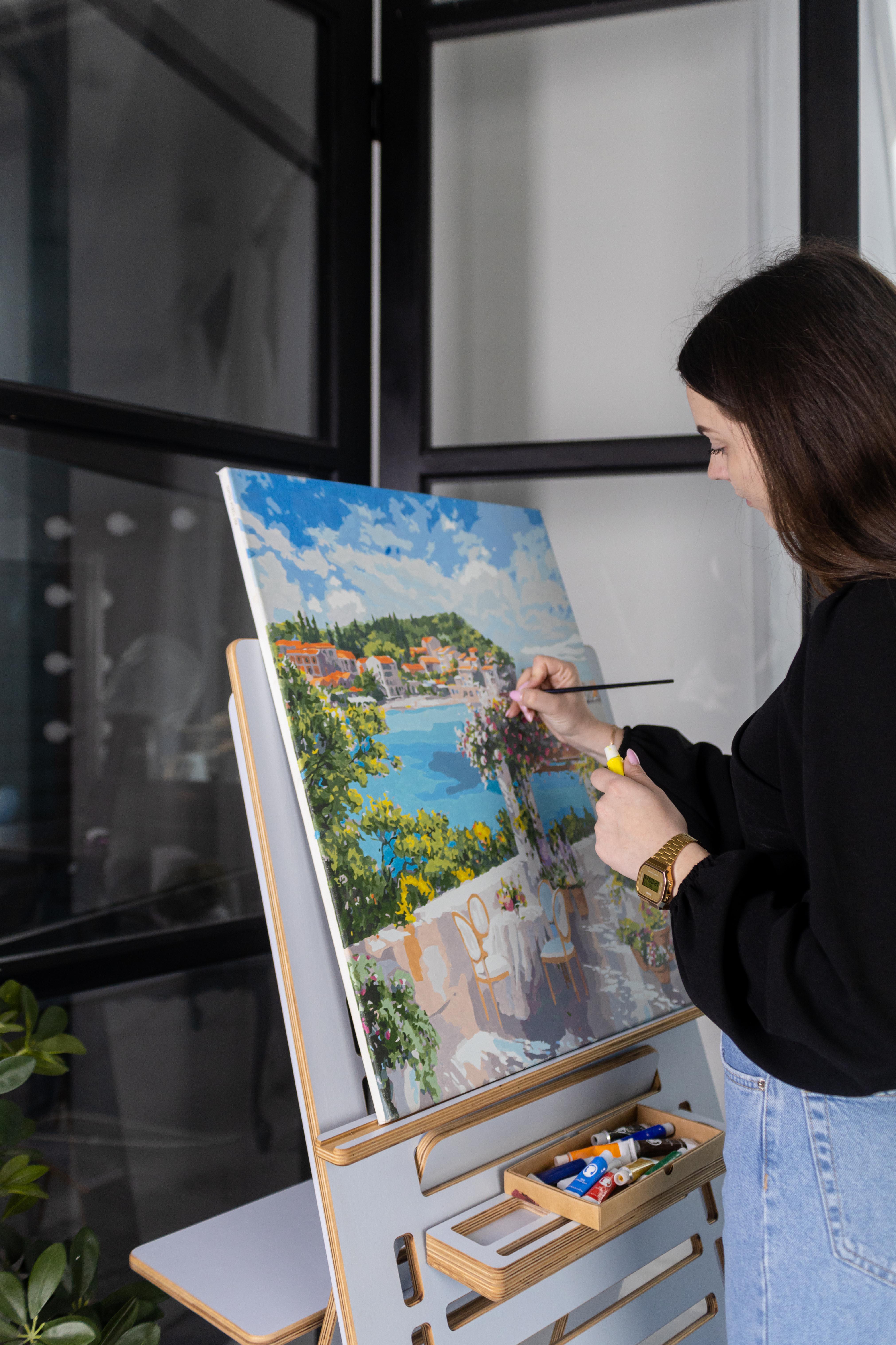 Стіл для роботи стоячи та сидячи Otaman Desk Artist з покриттям Блакитний (984675) - фото 3 Стіл для роботи стоячи та сидячи Otaman Desk Artist з покриттям Блакитний (984675) - фото 3