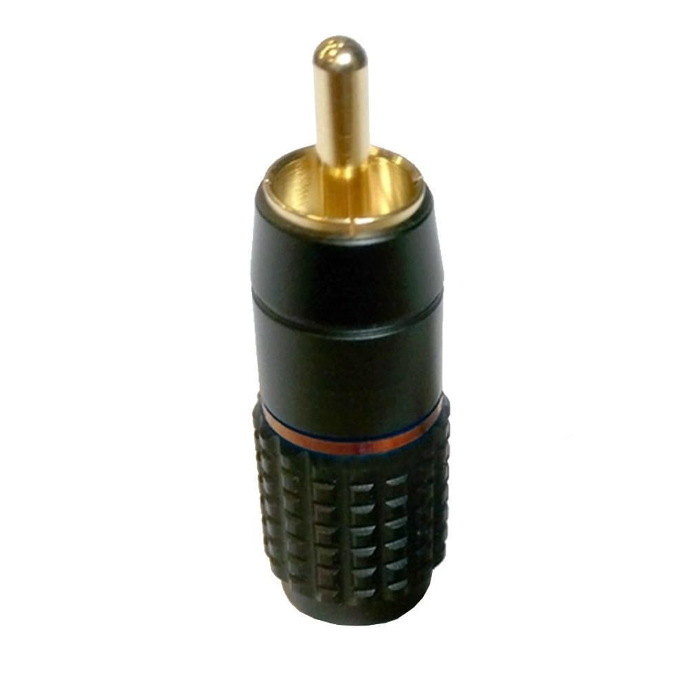 Роз'єм RCA Avvicon AC-MR-37BR до 7 мм корпус Чорний/Червоний маркування (000000661)