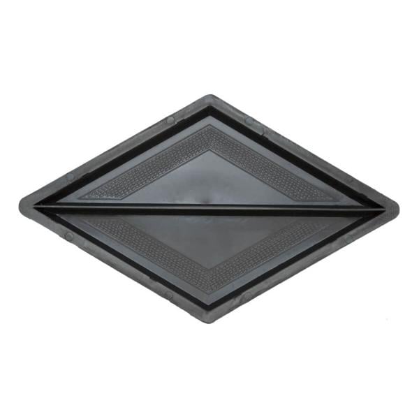 Форми для тротуарної плитки Верес-2007 Ромб великий мозаїка половинки поздовжні 45 мм (11203-2493)