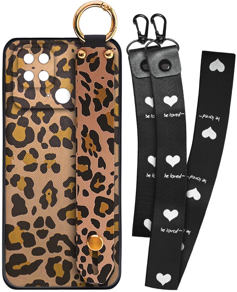 Чехол SHLab Xiaomi Poco C40 Leopard + два ремешка с карабином (32095) Чехол SHLab Xiaomi Poco C40 Leopard + два ремешка с карабином (32095)