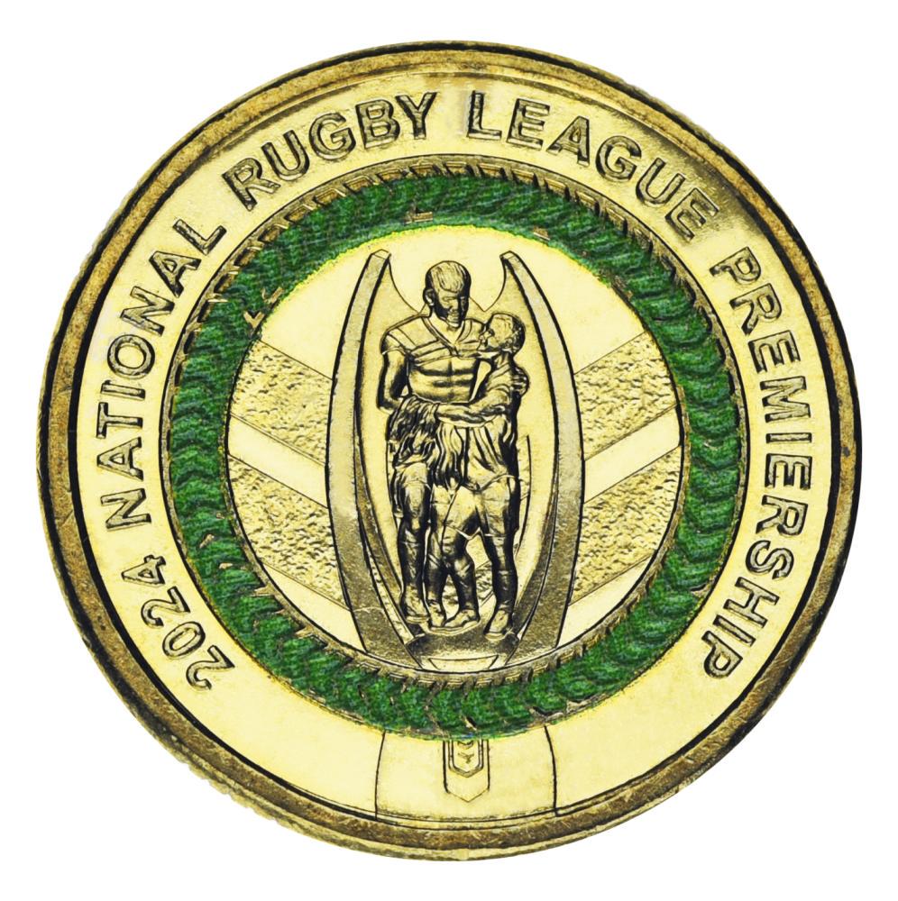 Колекційна монета Австралія 2 долари 2024 UNC National Rugby League Men's Premier League (М25454)