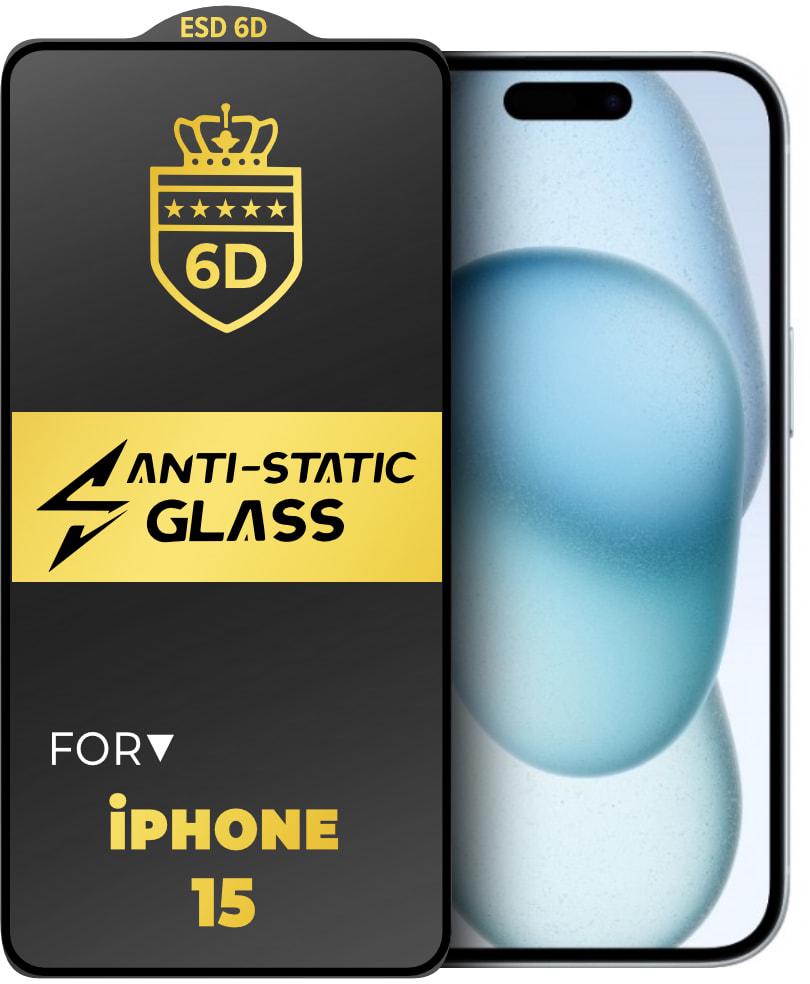 ᐉ Стекло защитное 6D Anti-Static iPhone 15 Glass Shield (34173) • Купить в  Киеве, Украине • Лучшая цена в Эпицентр