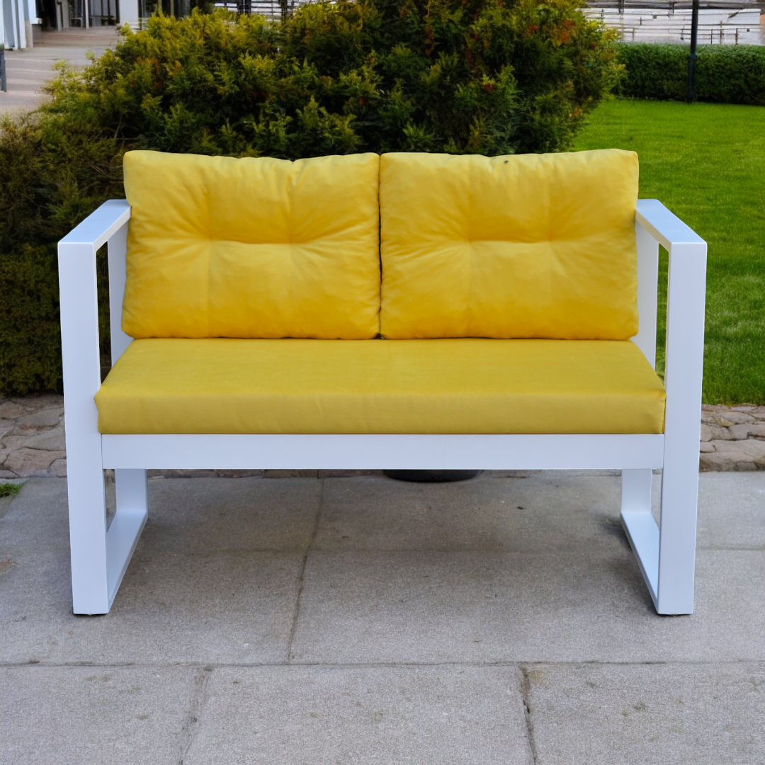 Диван WLS D11 клен в стиле лофт Желтый (D-11/L/110/1/K/2/04/P) - фото 3 Диван WLS D11 клен в стиле лофт Желтый (D-11/L/110/1/K/2/04/P) - фото 3