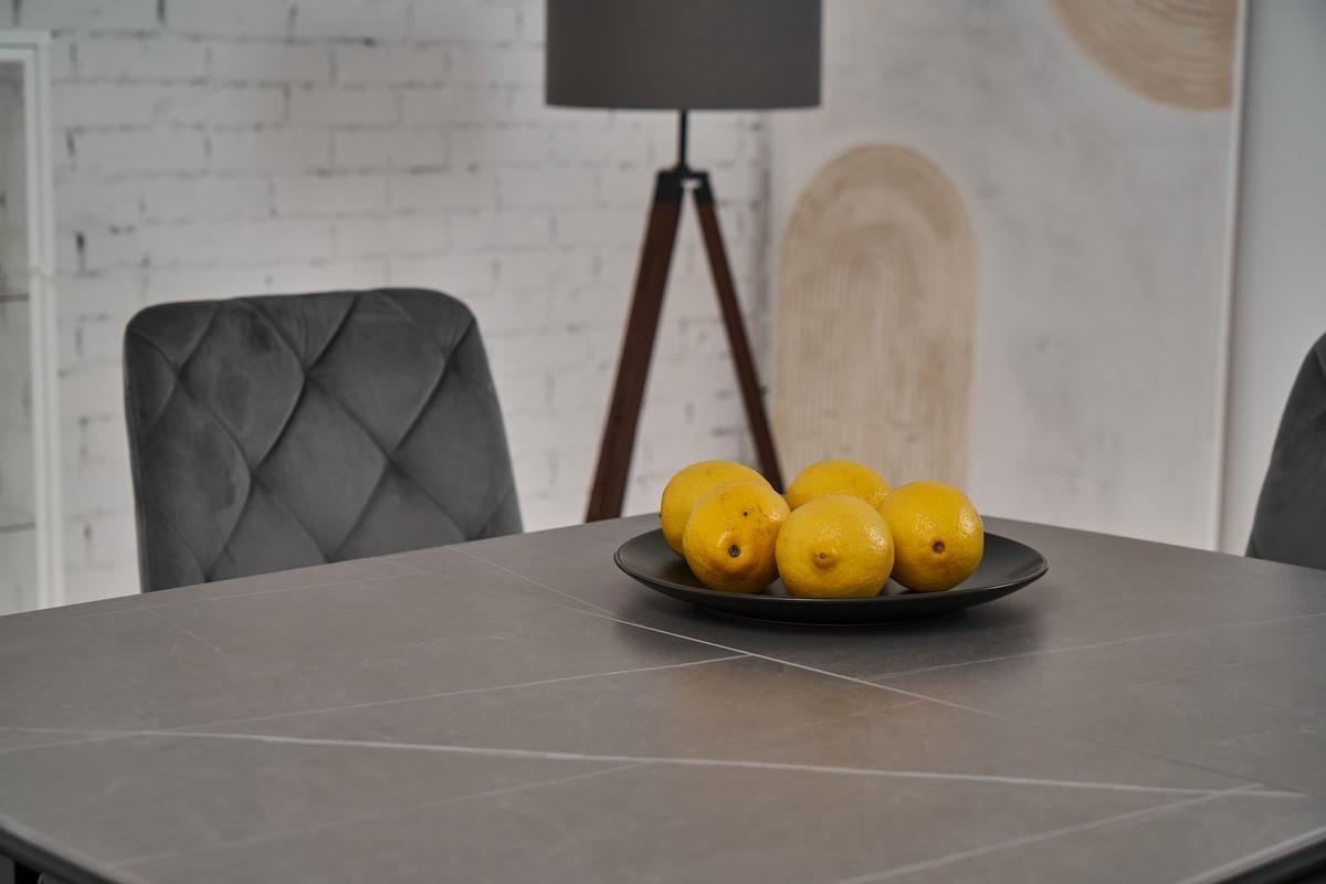 Стіл обідній розсувний Vetro Mebel 900-1200x750x760 мм Айс грей/Чорний (TМ-87-1) - фото 9 Стіл обідній розсувний Vetro Mebel 900-1200x750x760 мм Айс грей/Чорний (TМ-87-1) - фото 9