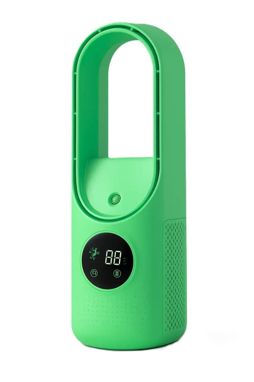 Вентилятор беспроводной Smart 10042 со встроенным аккумулятором 6 скоростей и дисплеем Green (627254)