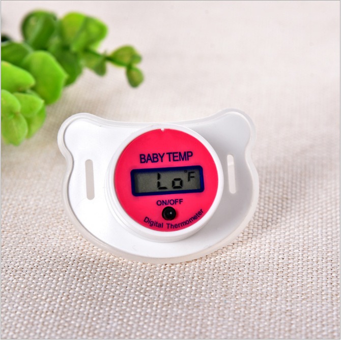 Термометр-пустышка Baby Temp Pacifier для малышей Розовый - фото 6