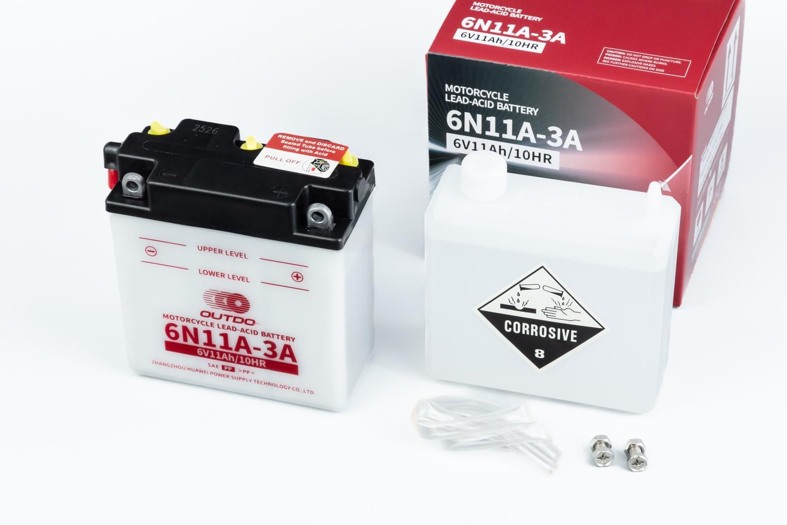 Аккумулятор 6V 11Ah 6N11A-3A кислотный 120x60x130 мм (348151)