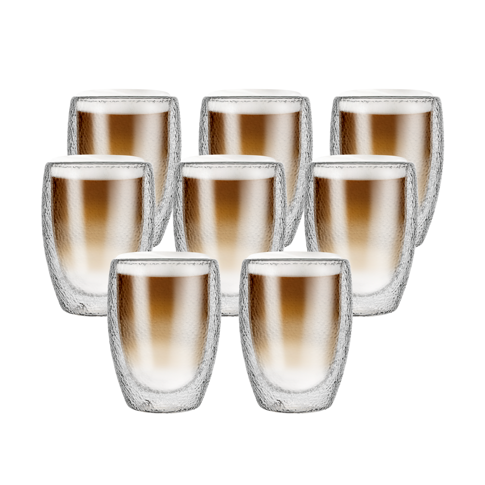 Набір склянок з подвійними стінками 350 мл 8 шт. (24409377)