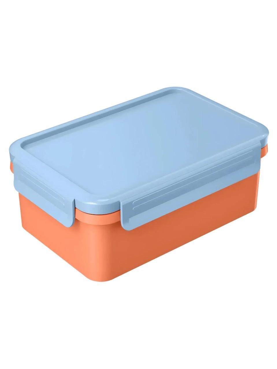 Контейнер ланчбокс с разделителями ERNESTO 1,1 л Голубо-оранжевый (2847715517)