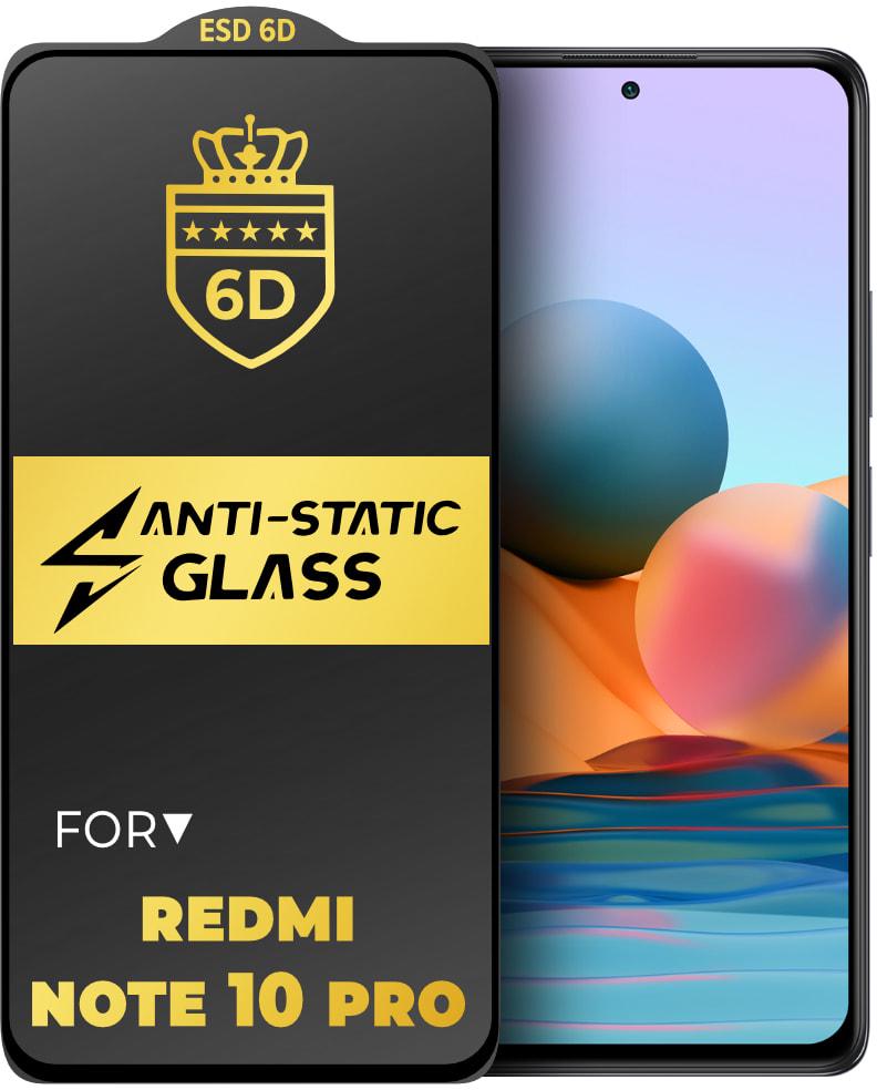 Стекло защитное 6D Anti-Static Xiaomi Redmi Note 10 Pro Glass Shield (34220)