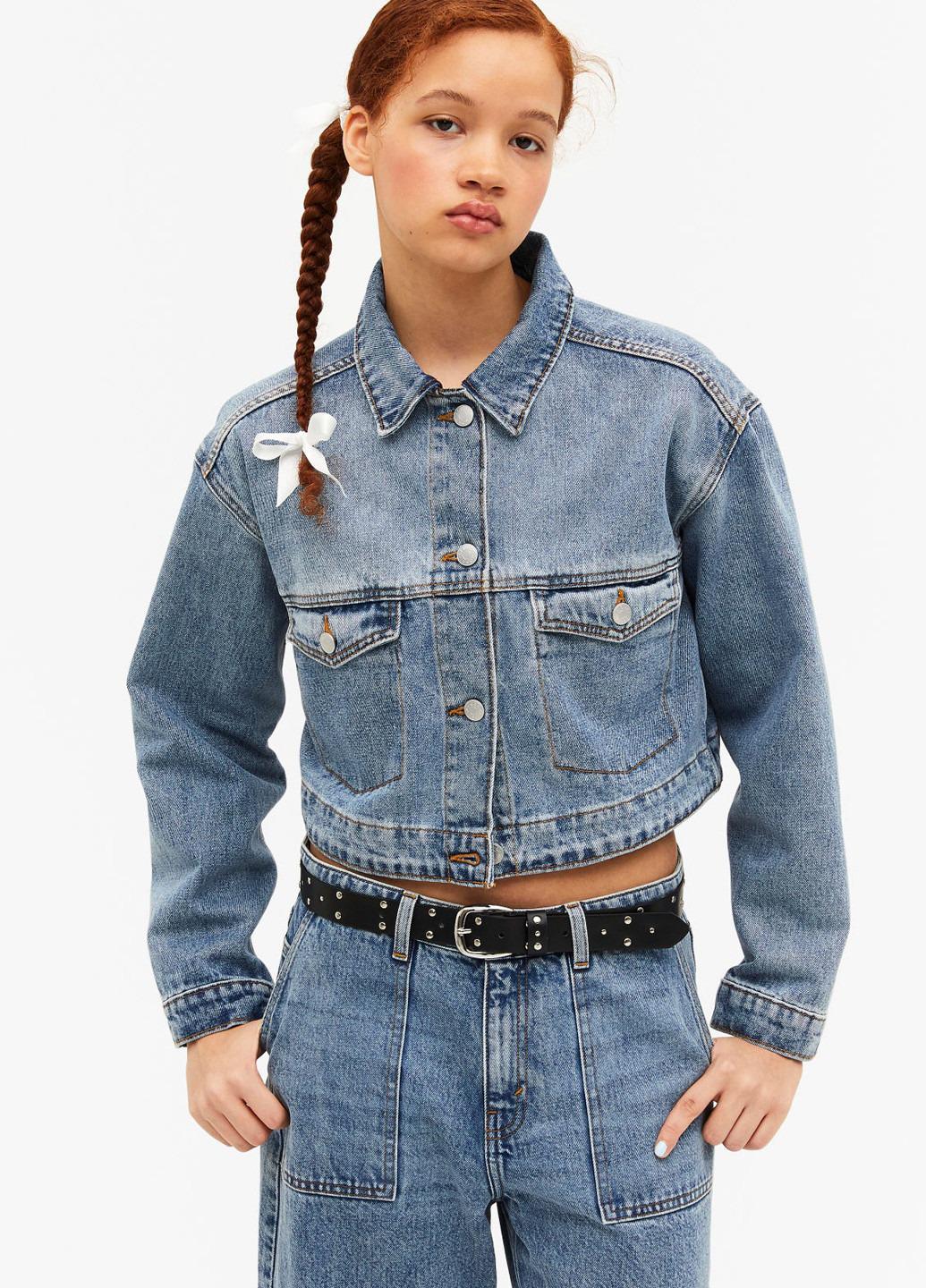 Куртка джинсова Monki XS Блакитний (X19021155819)