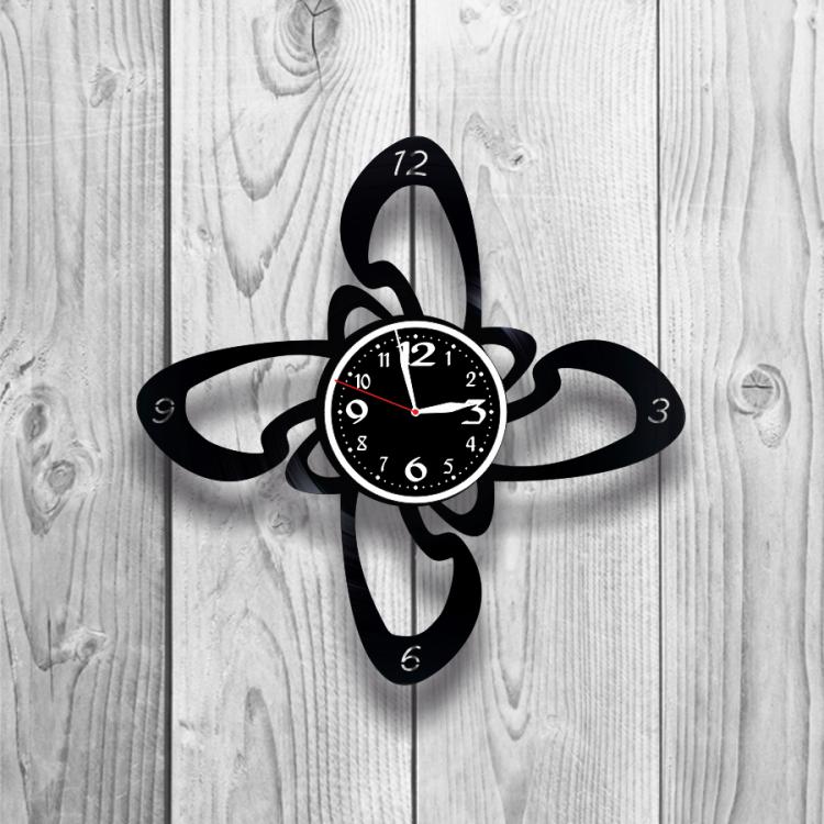 Часы настенные Лофт-ретро 0291 из виниловой пластинки