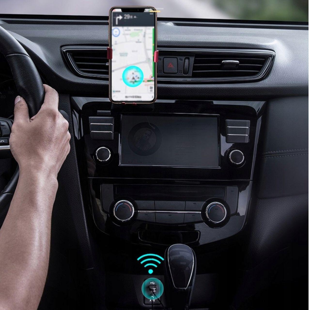 Bluetooth-ресивер AUX для автомобіля Baseus BA01 USB Wireless adapter cable Black (29527461) - фото 8