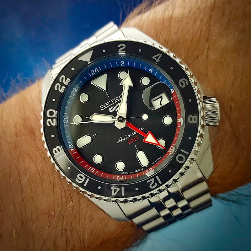 Годинник чоловічий Seiko 5 Sports GMT (SSK019K1) - фото 6 Годинник чоловічий Seiko 5 Sports GMT (SSK019K1) - фото 6