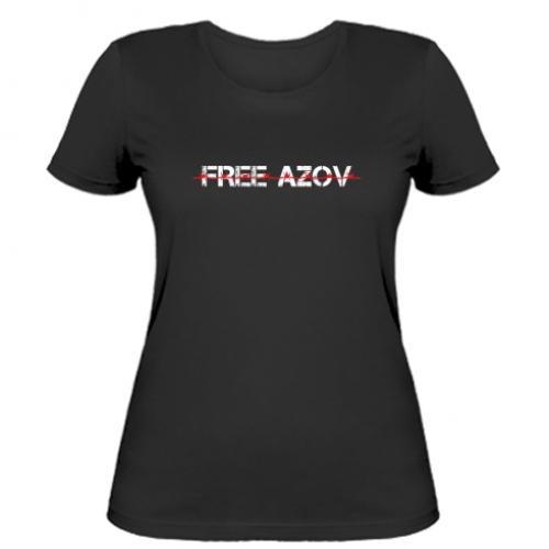 Футболка женская Free Azov Defenders S Черный (18043028-2-205290-S)