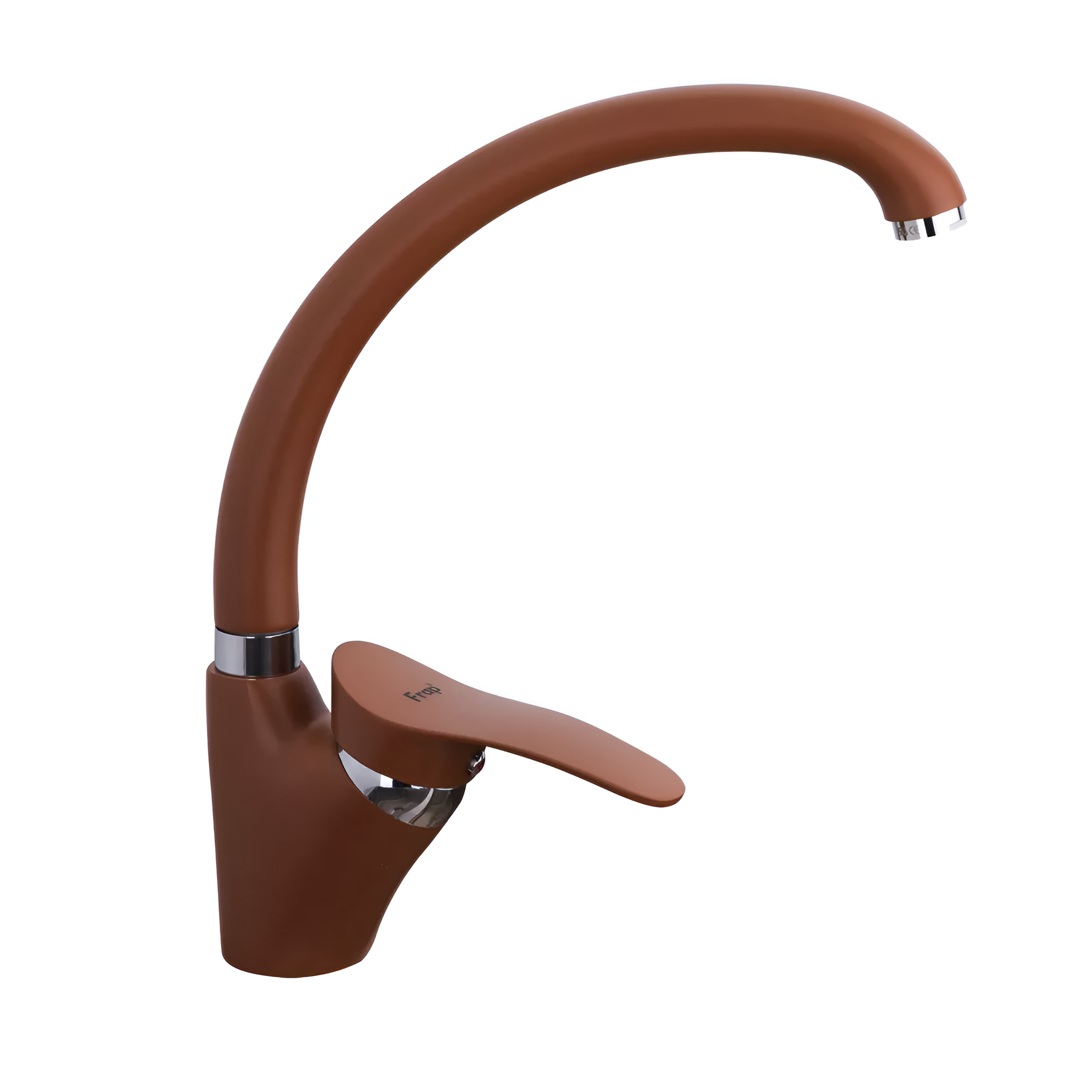 Змішувач для кухні Frap F4101-14 одноважільний алюміній 20 см Коричневий (SQ-1034134)