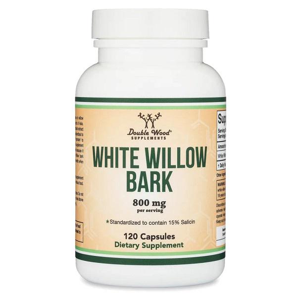 Кора ивы Double Wood White Willow Bark 400 mg 120 капс. (000021881)