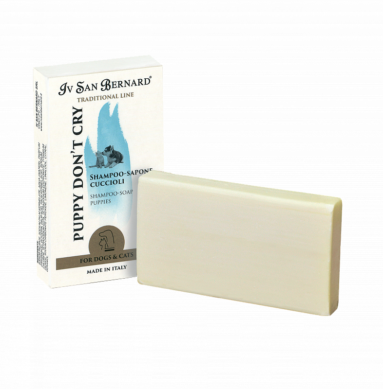 Шампунь-мыло для щенков и котят Iv San Bernard Puppy Don't Cry Shampoo-soap 75 г (1139690588)