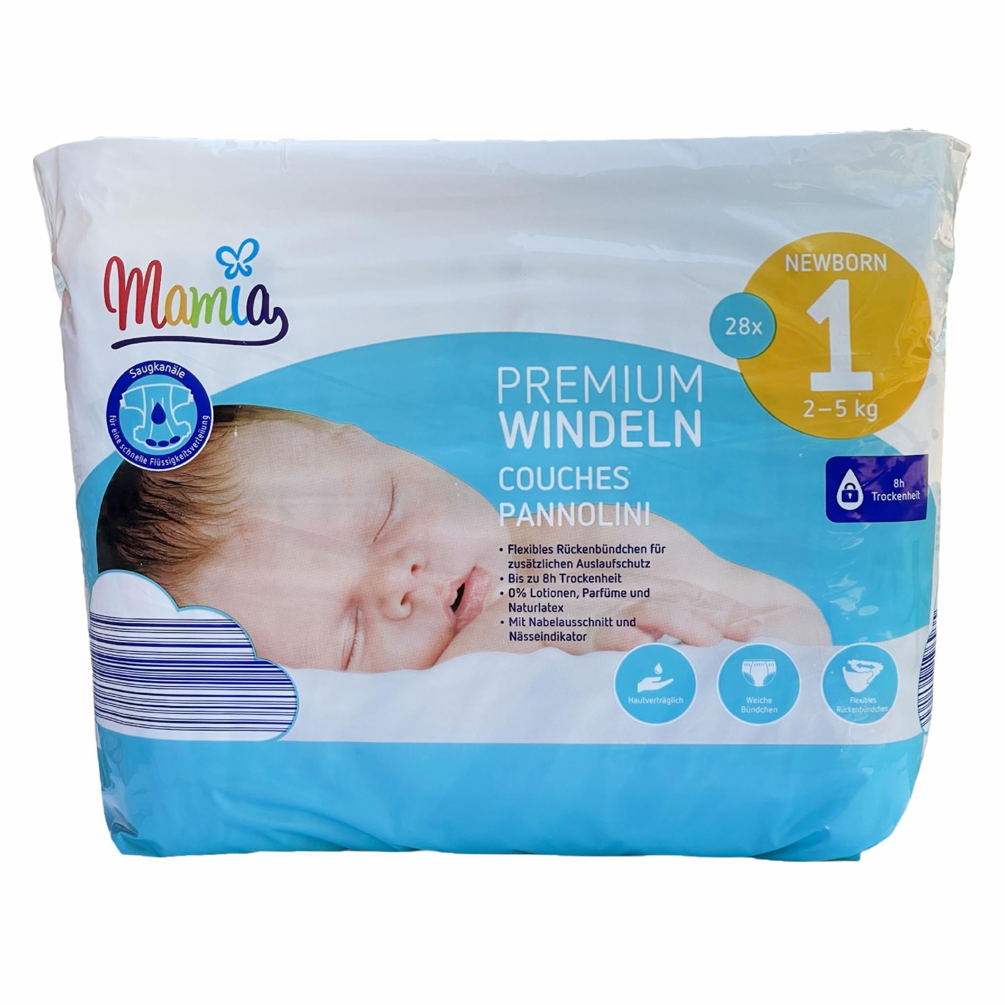 Подгузники Mamia Premium 1 2-5 кг 28 шт. (113822376)
